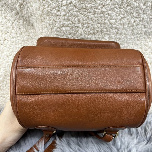 Vintage Christian Dior Tan Brown Leather CD Flap Mini Backpack - Picture 11 of 11
